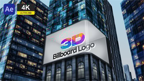3D Billboard City Logo Reveal