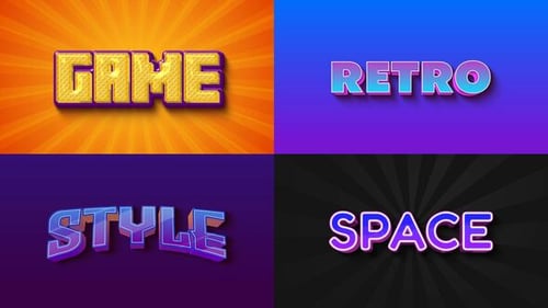 Text Effect - Retro Style 01