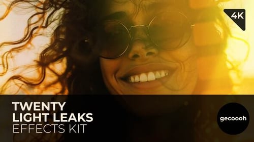 Twenty Light Leak Effects Kit – 4K UHD Remastered | Cinematic Overlays Pack