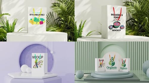 Paper bag mockup MOGRT