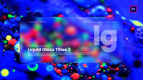 Liquid Glass Titles II Premiere Pro