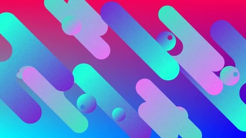 Vibrant Abstract Gradient Background with Geometric Shapes