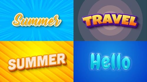 Efecto de texto: estilo de viaje