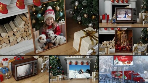 Business Mockup Presentation on New Year Christmas