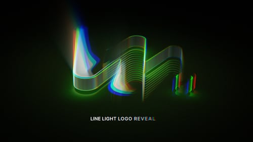 Line Light Logo Reveal