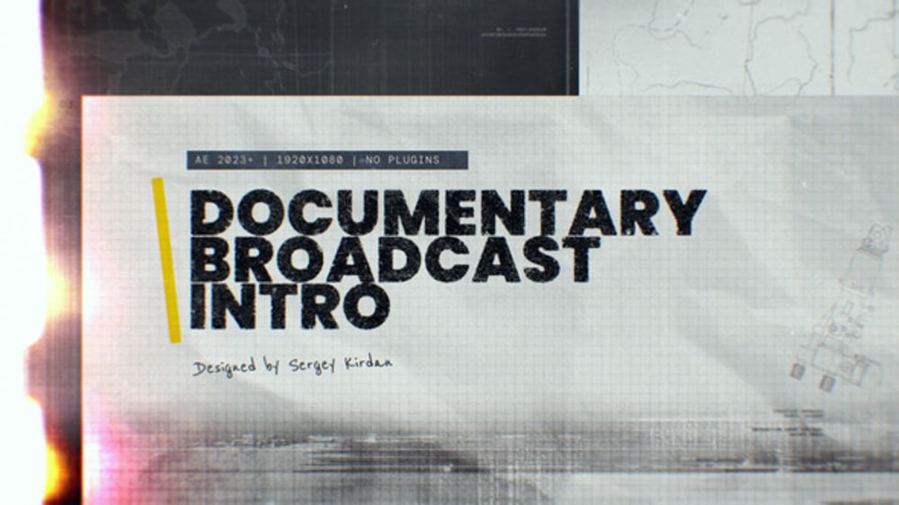Distressed Documentary Film Opener with Glitch Effects, Openers ft ...