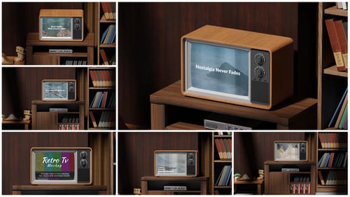 Retro TV Mockup
