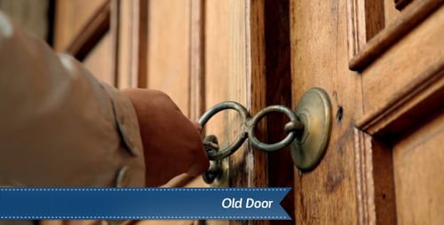 Securing an Old Wooden Door with Padlock