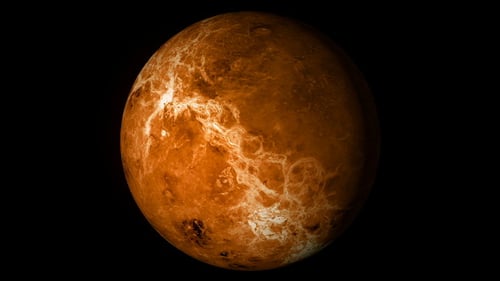 Rotating Textured Planet in Black Space Loop