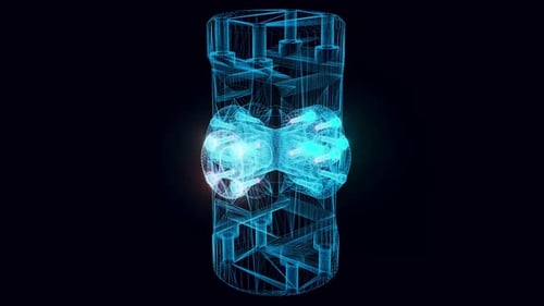 Universal Joint Hologram Rotating 4k