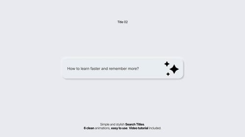 Search Titles | Premiere Pro (MOGRT)
