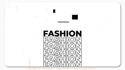 Dynamic Glitch Fashion Opener with Modern Typography and Fast Transitions