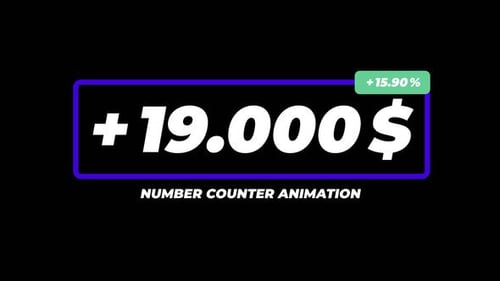 Number Counter Animation - MOGRT
