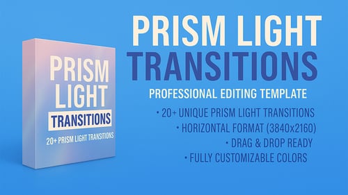 Prism Distorition Glass Transition Boundle for DaVinci Resolve