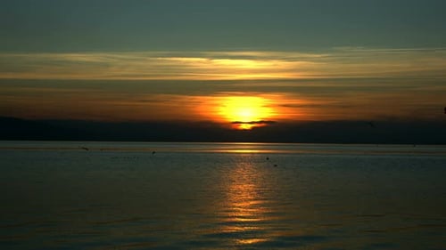 Sunset And Sea Time Lapse