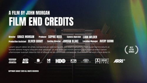 Film End Credits for Premiere Pro