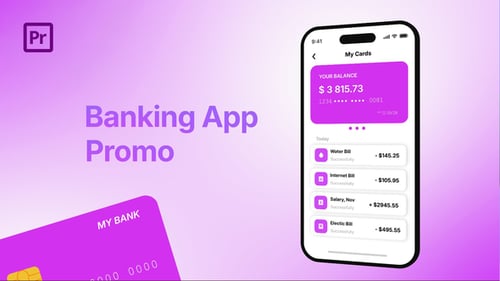 Promoção do Aplicativo Bancário para Premiere Pro