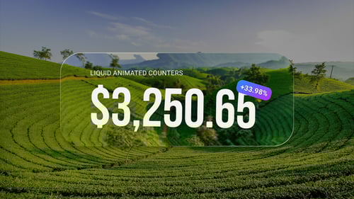 Liquid Animated Counters