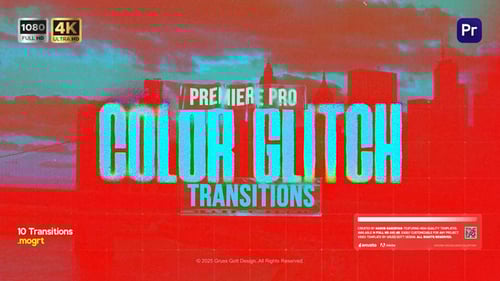 Multicolor Glitch Transitions