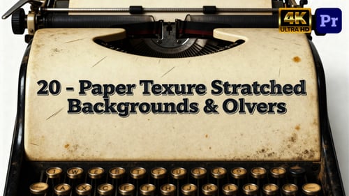 Paper Scratched Texture Overlays – Vintage Grunge Surface Pack For Premiere Pro