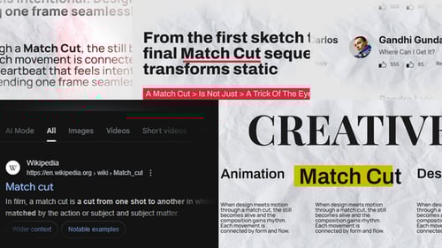 Match Cut After Effect Template