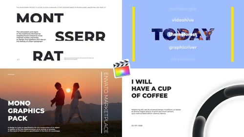 Escenas tipográficas | FCPX