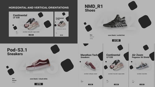 Sneakers Shoes Product Promo for Premiere Pro