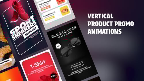 Vertical Product Promo Animations