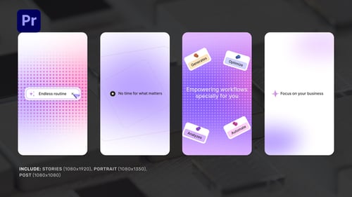 Vertical Motion Intro for Premiere Pro