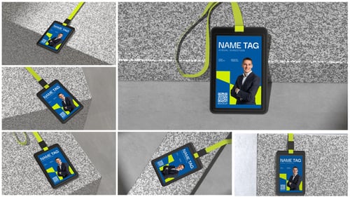 Name Tag Mockup
