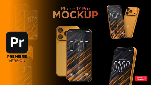 App Promo Mockup Phone 17 Pro | Premiere Version