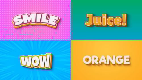 Texteffekt - 3D-Stil 06