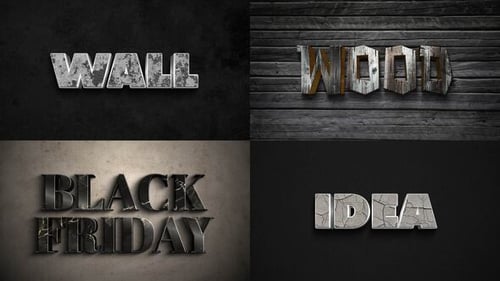 Dynamic Textured Text Effects with Grunge and Metal Styles