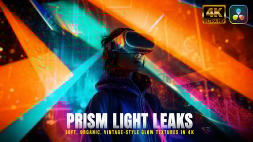 Prism Light Leaks Overlays Pack For DaVinci Resolve