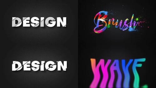 Dynamic Animated Text Effects Pack with Artistic Styles
