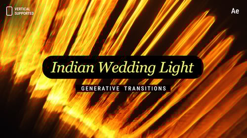 Generative Indian Wedding Light Transitions | Vertical | After Effects