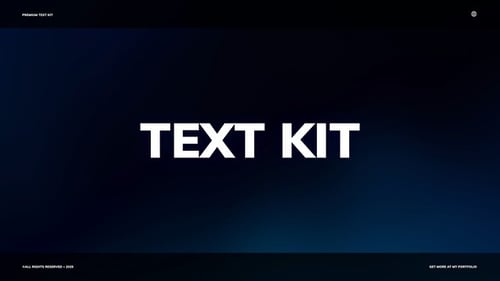 Text Kit | AE