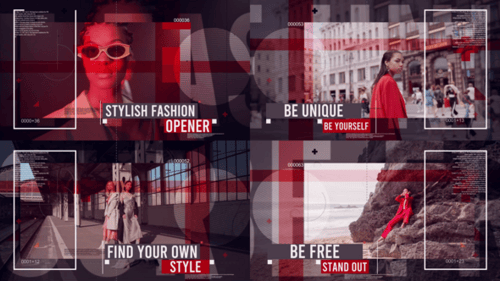 Dynamic Fashion Opener with Modern Geometric Transitions