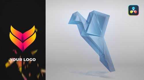 Crystal Shatter Logo for DaVinci Resolve