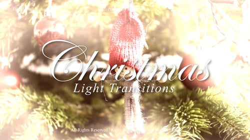 Pacote de transições de luz de Natal para After Effects