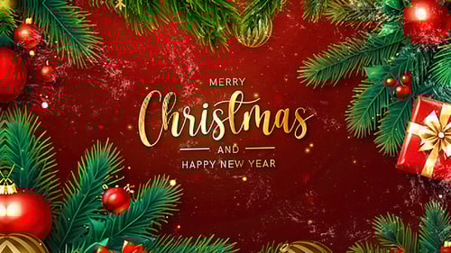 Sparkling Christmas and New Year Celebration Title