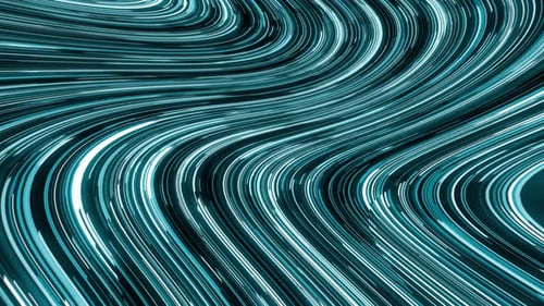Futuristic Blue Glowing Lines Abstract Motion Background Loop