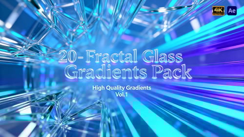 20-Fractal Glass Gradients Background Pack