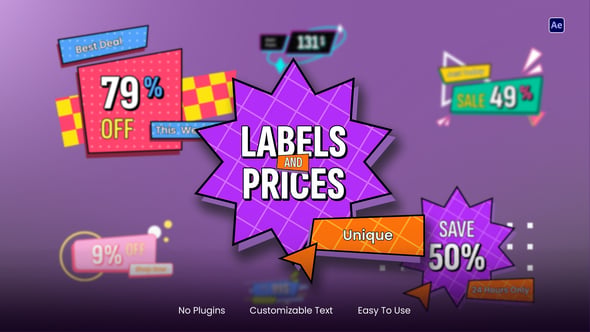 Animated Labels & Prices, Elements ft. animated & badge - Envato
