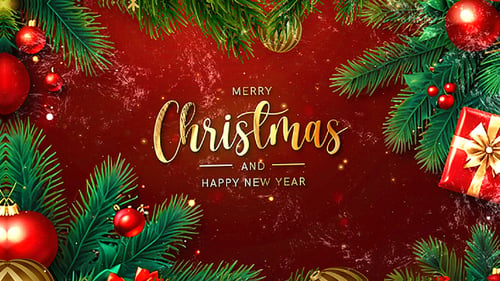Elegant Christmas and New Year Festive Opener with Golden Titles