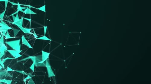 Abstract Technology Geometric Network Background Animation