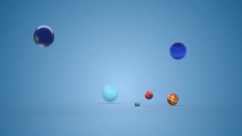 Dynamic 3D Planets Bouncing and Colliding