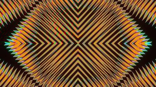 VJ Loop Pattern Looped Endless Orange