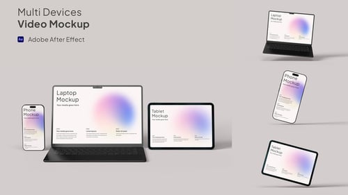 Animated Multi-Device Mockups for UI and Product Presentation