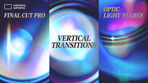 Vertical Optic Light Flares Transitions | Final Cut Pro